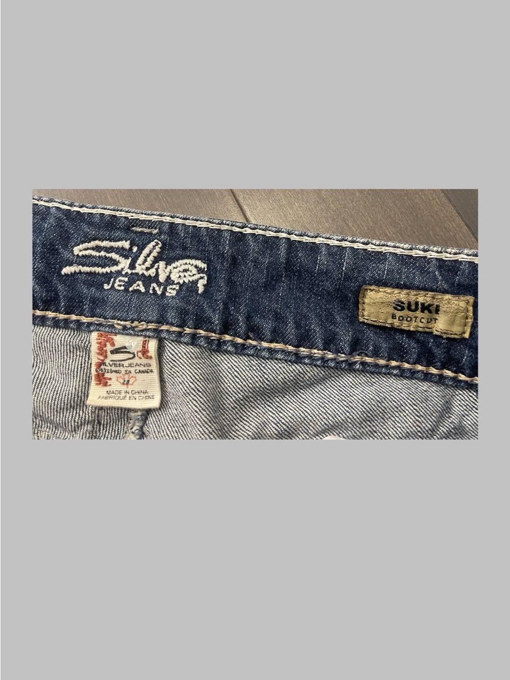 Silver Jeans Women's Washed Blue Flare Denim - Picture 2 of 3